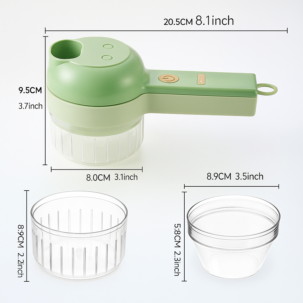 4 in 1 Portable Electric Vegetable Cutter